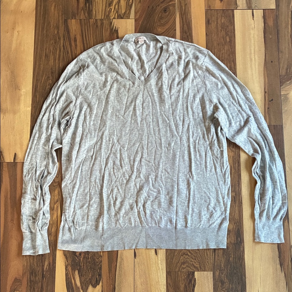 Merona Light Gray V-Neck Sweater for Men